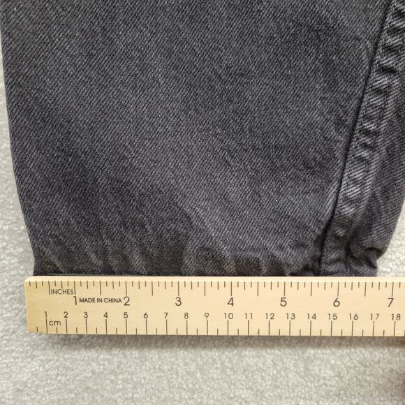 Vintage Wrangler Jeans Women's 15x27 Black Straight High Rise Washed Jeans - Picture 6 of 8